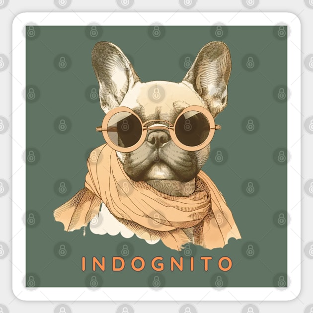 French Bulldog Indognito Sticker by ZogDog Pro